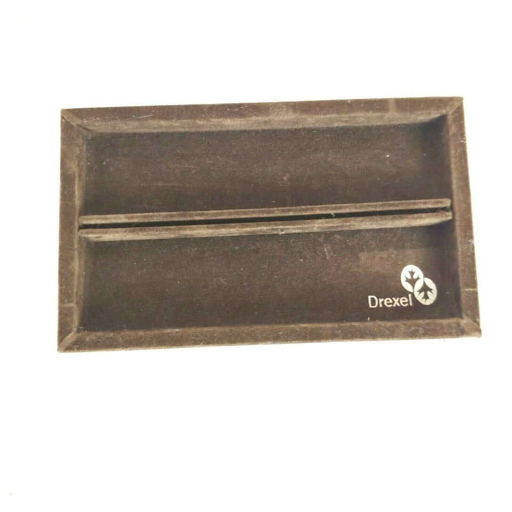 Vintage Drexel Furniture Esperanto Jewelry Tray Accessory Valet Tray Felt MCM